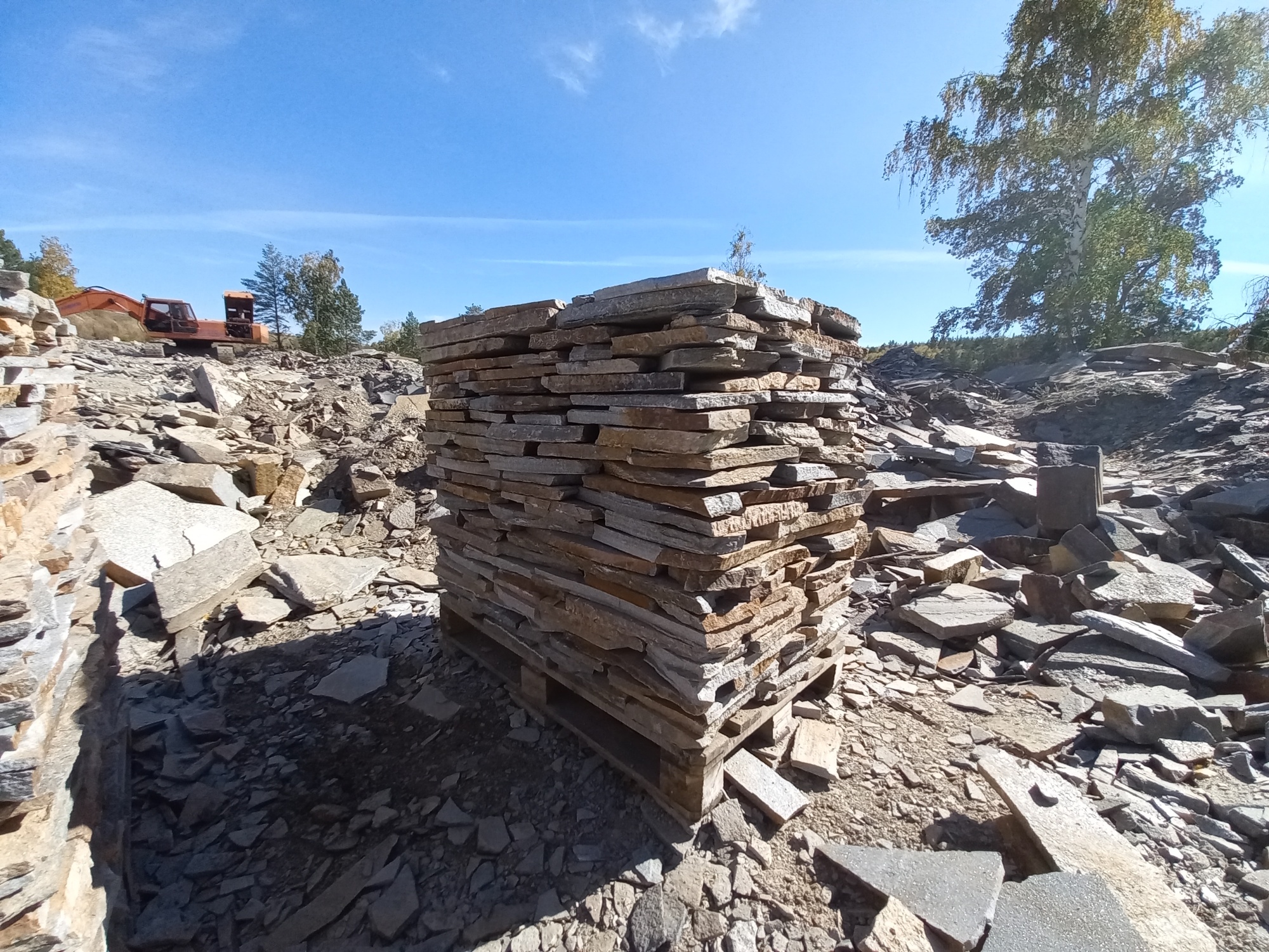 Плитняк златолит серебристый для мощения на бетон купить в Псковской области