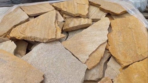 Плитняк златолит жёлтый для цоколя купить в Псковской области