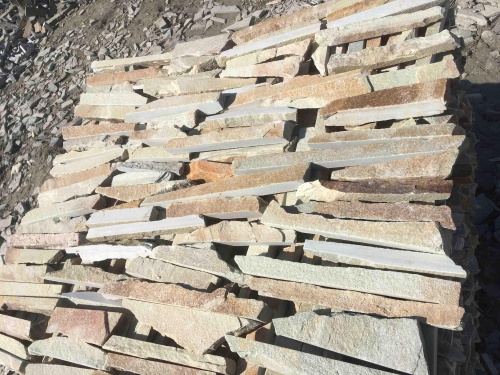 Горбушка златолит золотистый для облицовки купить в Псковской области